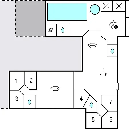 بيت للعطل Pet Friendly In Sydals With Sauna